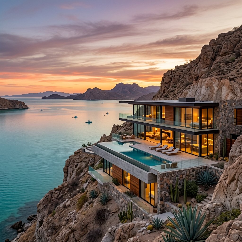 Luxury coastal estate lots near Mulegé Baja California Sur